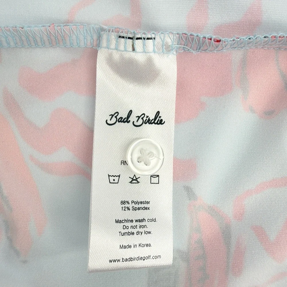 Bad Birdie Polo Shirt Men 2XL Tropical Island Golf Performance‎ Stretch